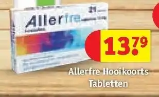 Kruidvat Allerfre hooikoorts tabletten aanbieding