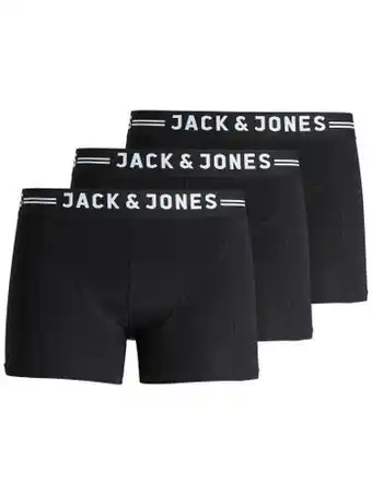 Underwear District Jack & jones jack & jones boxershorts zwart heren trunks sense 3-pack aanbieding