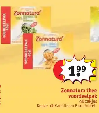 Kruidvat Zonnatura thee voordeelpak aanbieding