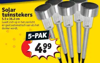 Kruidvat Solar tuinstekers 5.5x36.2cm 5-pak aanbieding