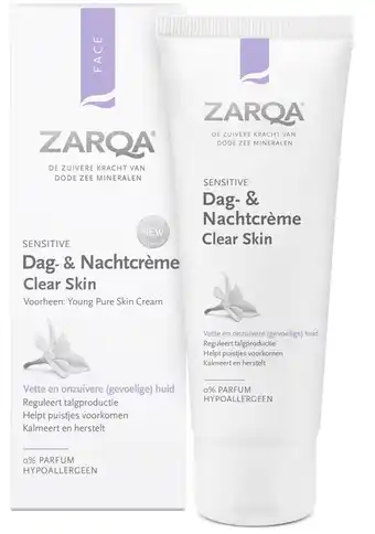 Drogisterij.net Zarqa clear skin dag-en nachtcrème aanbieding