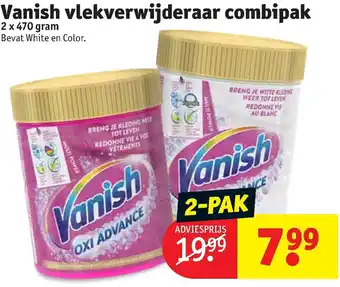 Kruidvat Vanish vlekverwijderaar combipak 2x470g aanbieding