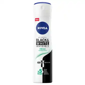 Drogisterij.net Nivea deodorant spray black & white fresh aanbieding