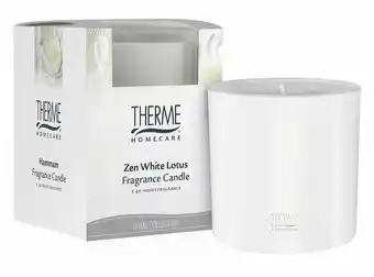 Drogisterij.net Therme homecare zen white lotus fragrance candle aanbieding