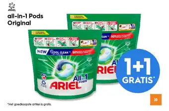 Blokker Geselecteerde ariel all in 1 pods 39ct aanbieding