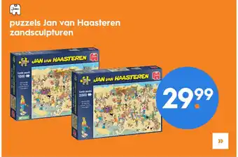 Blokker Jan van haasteren zand sculpturen release aanbieding