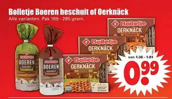 Dirk Bolletje boeren beschuit of oerknäck aanbieding