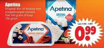 Dirk Apetina original 45+ of blokjes met zongedroogde tomaat aanbieding