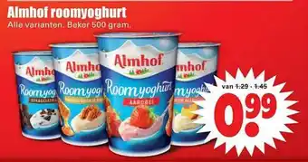 Dirk Almhof roomyoghurt aanbieding