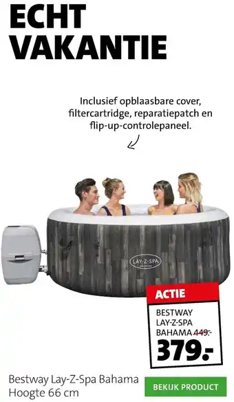 Intratuin Bestway lay-z-spa bahama hootgte 66cm aanbieding