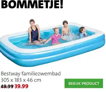 Intratuin Bestway familiezwembad 305x183x46 cm aanbieding