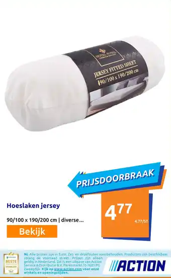 Action Hoeslaken jersey aanbieding