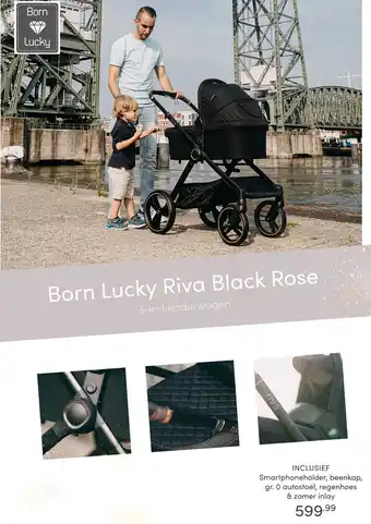 Baby & Tiener Born Lucky Riva Black Rose aanbieding