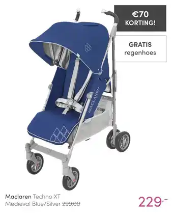 Baby & Tiener Maclaren Techno XT Medieval Blue/Silver aanbieding