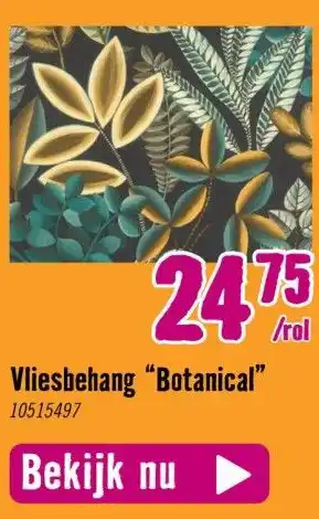 Hornbach Vliesbehang "botanical" 10515497 aanbieding