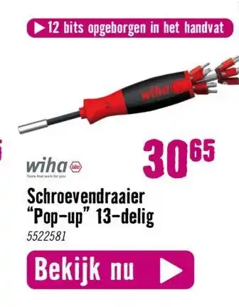 Hornbach Schroevendraaier "pop-up" 13-delig 5522581 aanbieding