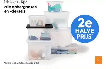 Blokker Alle opbergboxen en -dekselss aanbieding