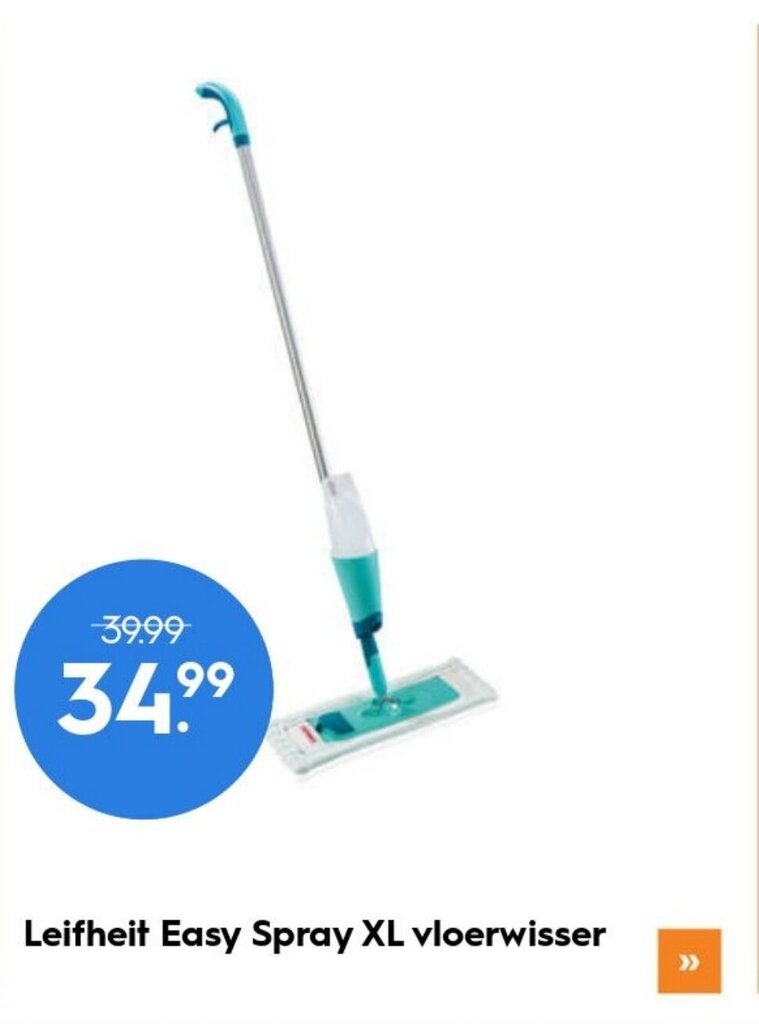 Leifheit easy spray XL vloerwisser aanbieding bij Blokker