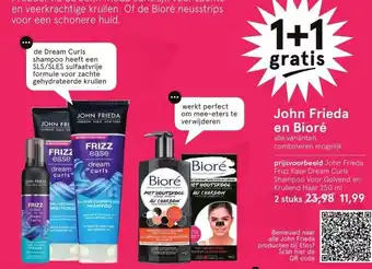 Etos John frieda en biore aanbieding