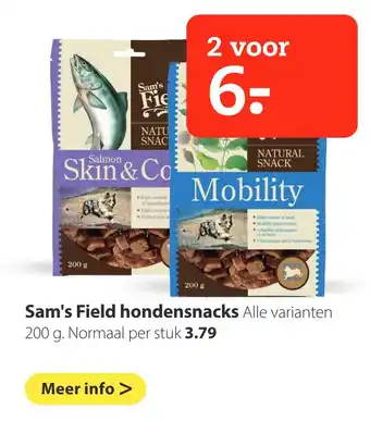 Boerenbond Sam's Field hondensnacks aanbieding