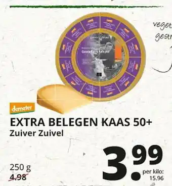 Natuurwinkel Extra Belegen Kaas 50+ Zuiver Zuivel aanbieding