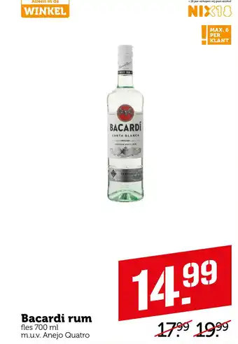 Coop Bạcardi rum aanbieding