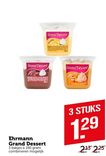 Coop Ehrmann Grand Dessert aanbieding