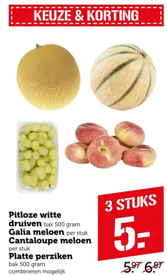 Coop Pitloze witte aanbieding