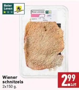 ALDI Wiener schnitzels 2x150 g. aanbieding