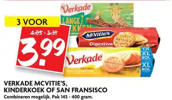 Dekamarkt Verkade Mcvitie's, Kinderkoek Of San Fransisco aanbieding