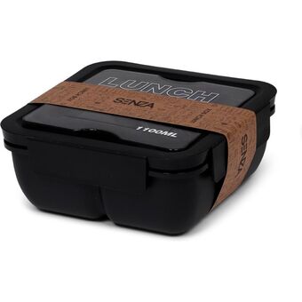 Marskramer Senza lunch box 1100 ml tarwestro zwart aanbieding