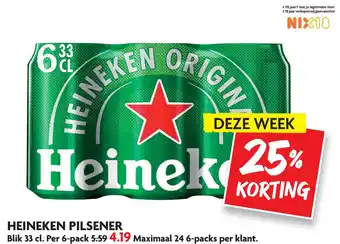 Dekamarkt Heineken Pilsener aanbieding