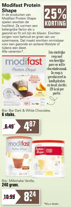 De Online Drogist Modifast Protein Shape aanbieding