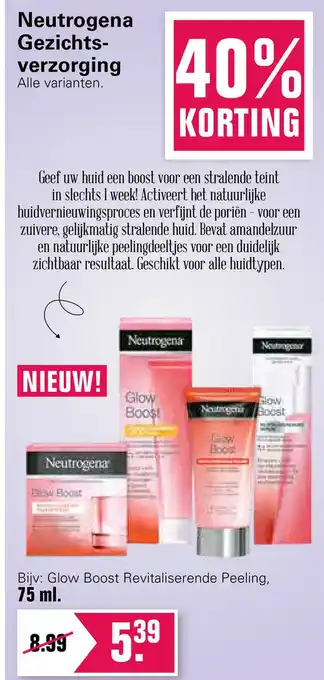 De Online Drogist Neutrogena Gezichts- verzorging aanbieding