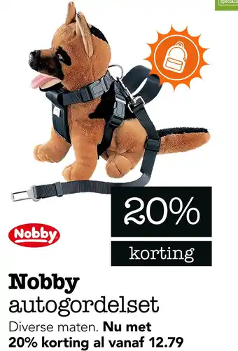 Dierspecialist Nobby autogordelset aanbieding