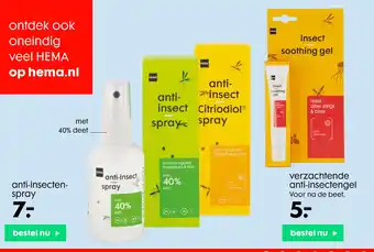 HEMA anti-insecten- spray aanbieding