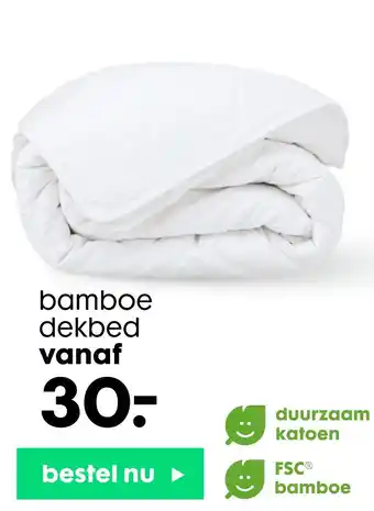 HEMA bamboe dekbed aanbieding