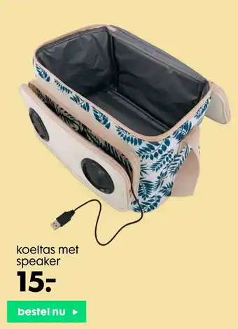 HEMA koeltas met speaker aanbieding