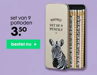 HEMA set van 9 potloden aanbieding