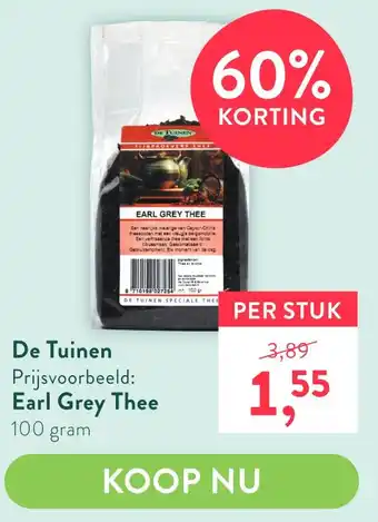 Holland & Barrett Earl Grey Thee aanbieding