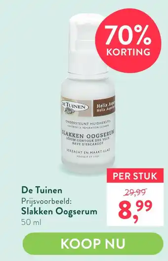 Holland & Barrett Slakken Oogserum aanbieding