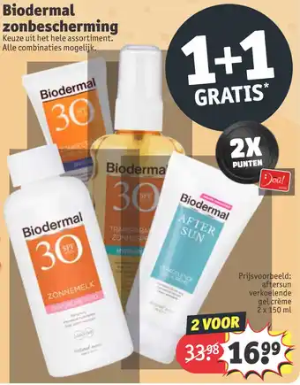 Kruidvat Biodermal zonbescherming aanbieding