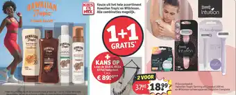 Kruidvat Hawaiian Tropic en Wilkinson. aanbieding