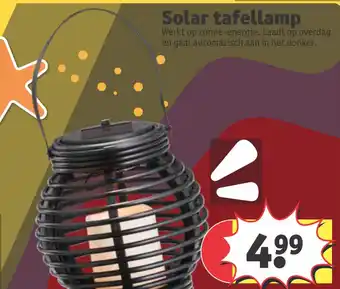 Kruidvat Solar tafellamp aanbieding