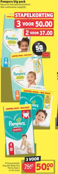 Kruidvat Pampers big pack aanbieding