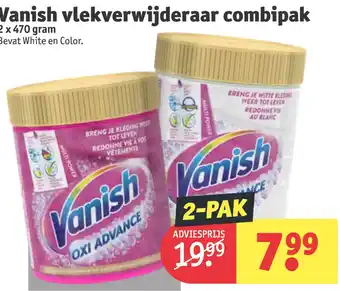 Kruidvat Vanish vlekverwijderaar combipak aanbieding