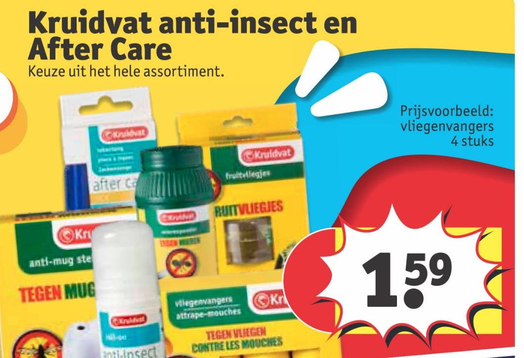 Kruidvat antiinsect en After Care aanbieding bij Kruidvat