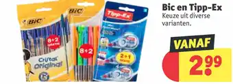 Kruidvat Bic en Tipp-Ex aanbieding