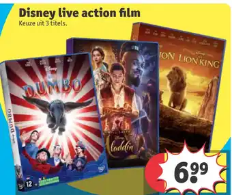 Kruidvat Disney live action film aanbieding