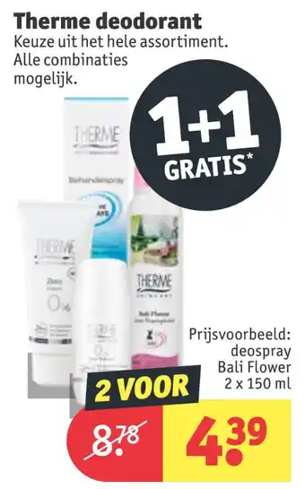 Kruidvat Therme deodorant aanbieding